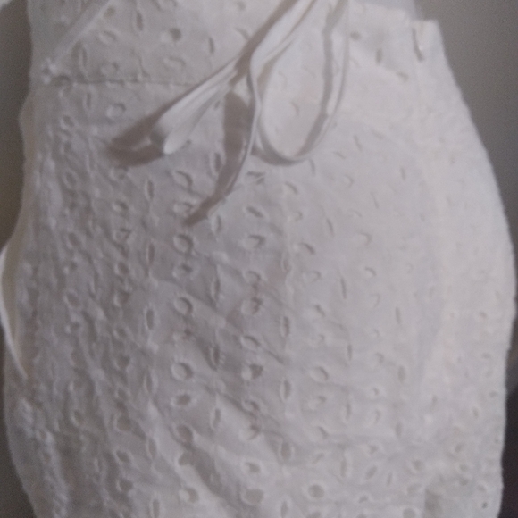 Super Cute Unique Cut Out Romper. Lace up Back,Square Neck Ruffle,Lined with Zip - Picture 9 of 14